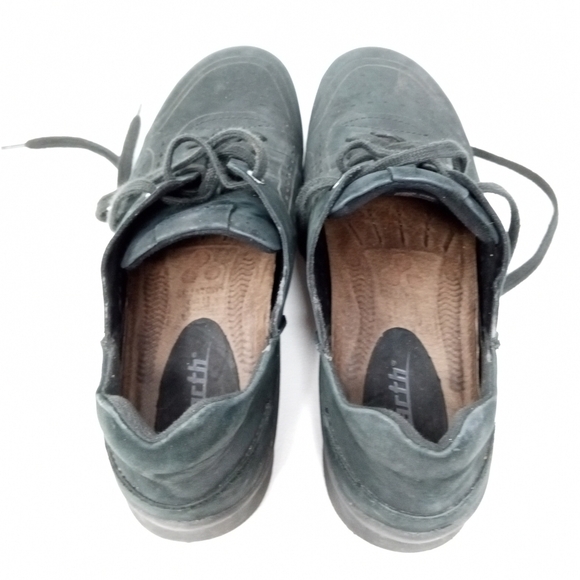 EARTH Serval Wide Womens 9.5D Black Perforated Nubuck Sport Sneaker Vented Shoe - Picture 8 of 12